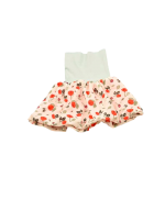 jupe coquelicot rouge pour fille