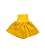 jupe double gaze moutarde