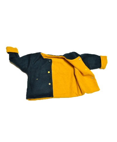 Gilet réversible moutarde