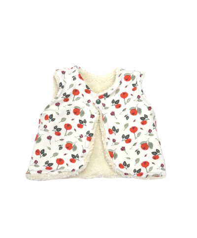 Gilet du berger pivoines