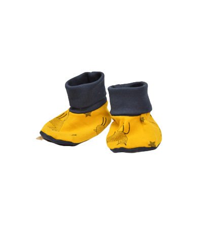 chaussons chaussette couleurs moutarde