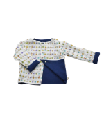 gilet manche longue bebe motif velo