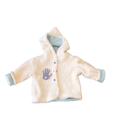 capuche bleu moutarde mixte pour enfant