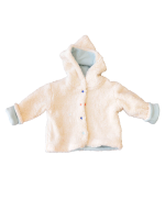 veste enfant tout doux reversible bleu ciel