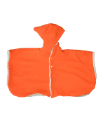 poncho original écru orange réversible enfant