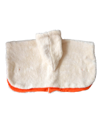 poncho orange fille garçon made in France