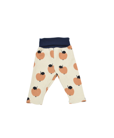 Leggings jersey côtelé pommes