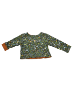 gilet à motif oiseaux