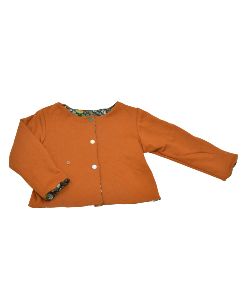 Gilet Manche Longue Reversible Oiseaux