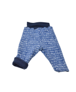 pantalon leggings revresible polaire coton bio bleu klein