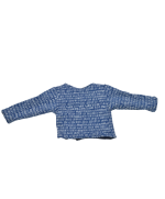 gilet reversible en polaire 100% coton bio GOTS bleu fabrication francaise