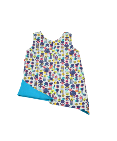 Robe évasée moderne couleurs acidulées