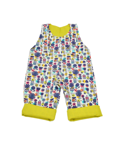 salopette reversible et evolutive couleurs peps GOTS