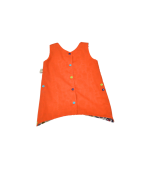 robe reversible enfant coton bio orange