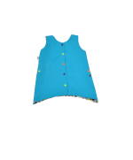 robe enfant made in france turquoise