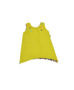 robe enfant reversible coton bio vert pomme