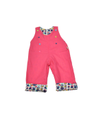salopette reversible coton bio nordique rose fuchsia