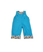 salopette enfant made in france bleu turquoise