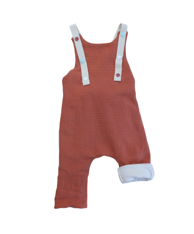 salopette réversible et évolutive double gaze