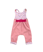 salopette enfant evolutive reversible  fait en france ,tissu bio