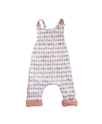 salopette enfant evolutive reversible  fait en france ,tissu bio