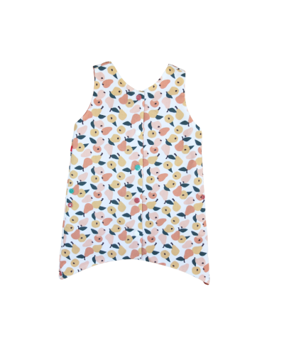 robe évolutive , évasée, réversible en coton bio, fabriqué en france