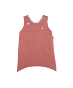 robe évolutive , évasée, réversible en coton bio, fabriqué en france