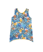 robe évolutive , évasée, réversible en coton bio, fabriqué en france