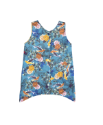 robe évolutive , évasée, réversible en coton bio, fabriqué en france