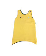 robe évolutive , évasée, réversible en coton bio, fabriqué en france