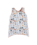 robe évolutive , évasée, réversible en coton bio, fabriqué en france