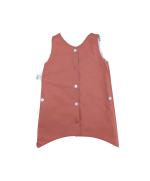 robe évolutive , évasée, réversible en coton bio, fabriqué en france