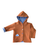 veste effet jean marron