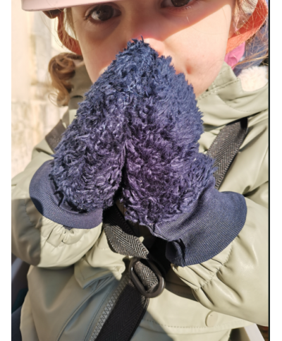 Moufle réversible 6/24mois Marine Baleine