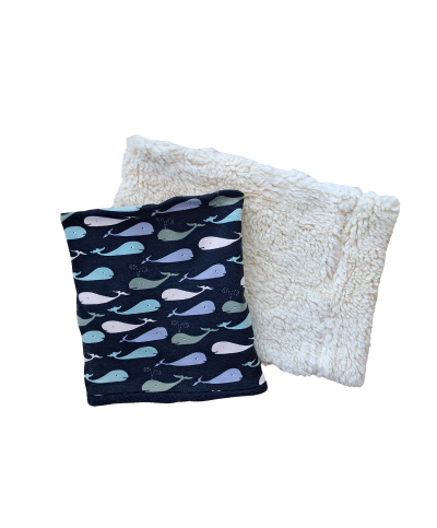 Snood réversible Baleine