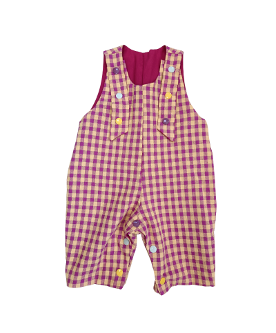 Salopette Evolutive et Reversible Vichy