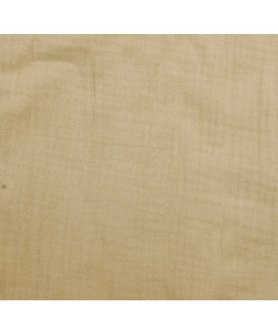 lange tout doux en coton bio double gaze couleur moutarde