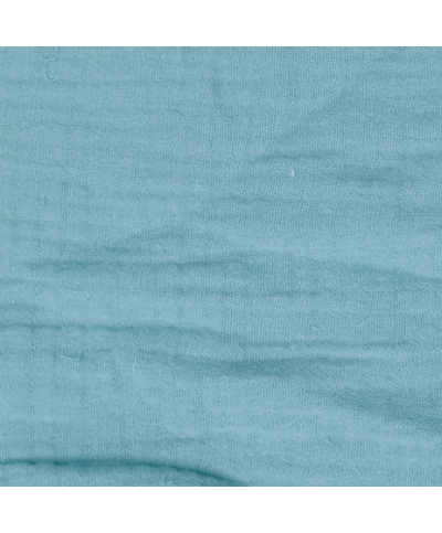 Lange double gaze coton bio Bleu ciel 60*60cm