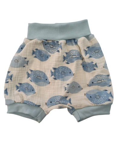 Bloomers double gaze Poisson bleu