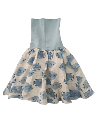 Jupe Poisson Bleu
