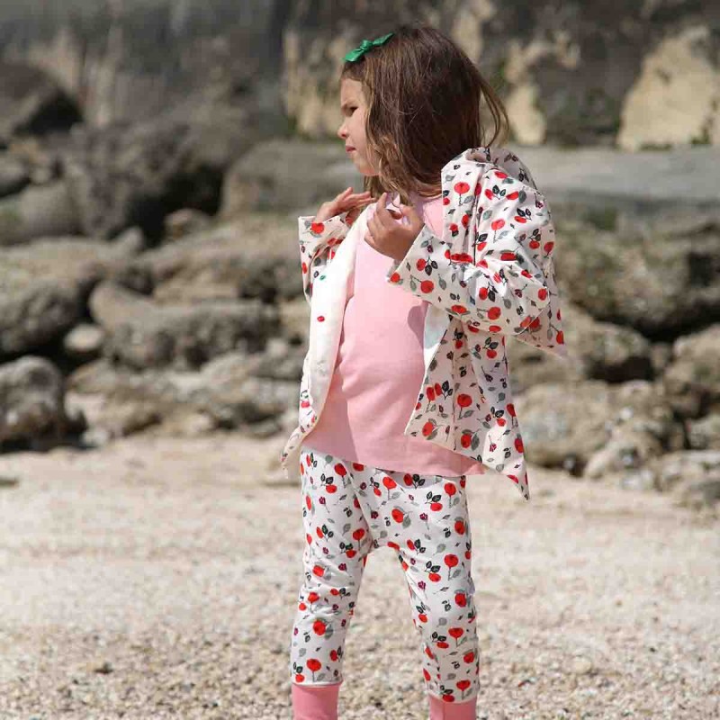 Veste de pluie enfant imperméable laminée en coton bio certifié